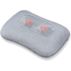 Beurer MG 145 back and neck massager for a relaxing Shiatsu massage, heat function, washable cover, 4 massage heads, 34x23x11cm, gray