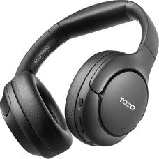 TOZO HT2 Over Ear Headphones Bluetooth, Hybrid Active Noise Cancelling Headphones, Wireless Bluetooth Headphones with App Control, Hi-Res Audio, 60 Hours Playtime, Deep Bass, Comfortable Ear Cups,