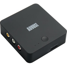 Vaizdo garso graibštas be kompiuterio Plug & Play - August VGB400 - konverteris VHS Hi8 kasetėms skaitmeninti, vaizdo konverteris su RCA kabeliu - išvestis per HDMI Įrašyti į Micro SD/USB Max. 64 GB