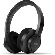 Philips TAA4216BK Kabellose On-Ear-Bluetooth-Sport-Kopfhörer | Leicht und Robust | Waschbare Ohrmuschelpolster | IP55-Schutz vor Staub und Wasser | Bis zu 35 Stunden Spielzeit | Schwarz