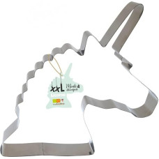 Scrapcooking 1982 - XXL Einhorn Ausstechform aus Edelstahl - 30 x 16,5 x 5 cm - Keksausstecher Backform Plätzchen Groß - Geburtstagtorte, Torten, Kuchenform
