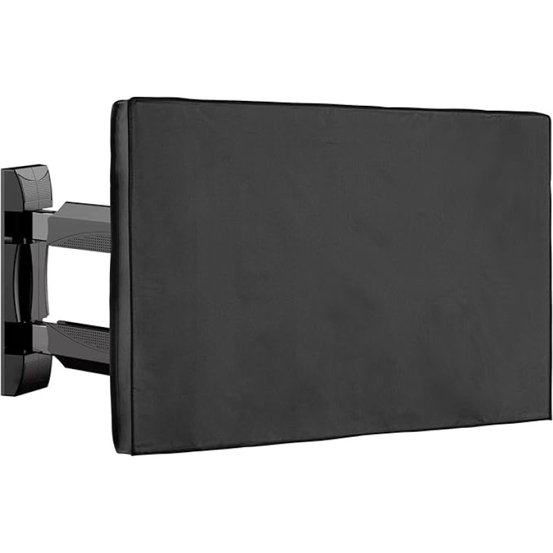 kwmobile 32 Inch TV Outdoor TV Cover – TV Case Screen Protector – Protective Case Weatherproof – Black