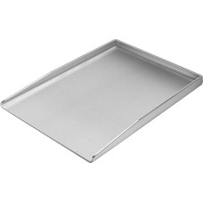 Universal Stainless Steel Plancha Grill Pan 37 x 26 cm Suitable for Weber Gas Grill and Charcoal Grill, Rectangular, Universal and Solid
