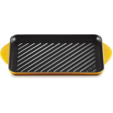 Le Creuset Nectar 20202326720460 Rectangular Cast Iron Grill Plate 32 cm Suitable for All Hobs Including Induction