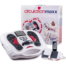 Circulation Maxx Elektrostimulations-Gerät I Förderliche Mikro-Reizstrom-Behandlung für die Füße I 25 Programme - 99 Level - Fernbedienung I BioEnergiser Electrical Stimulator