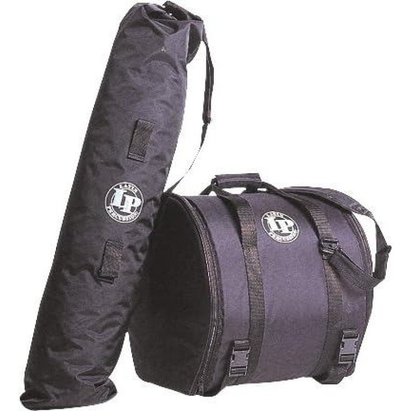 LP Latin Percussion LP539-BK Timbale Taschenset, 2 Taschen, für Timbales und Ständer, gefütterte Nylontasche, Tragegurt