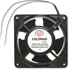 GOLDMAN SERVICE | High Temperature Metal Axial Fan Axial Fan for Fireplace Cassettes Universal 120 x 120 x 38 mm