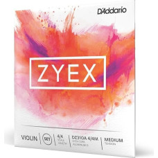 D'Addario Zyex Aluminum D 4/4 Scale Medium Tension Violin String Set