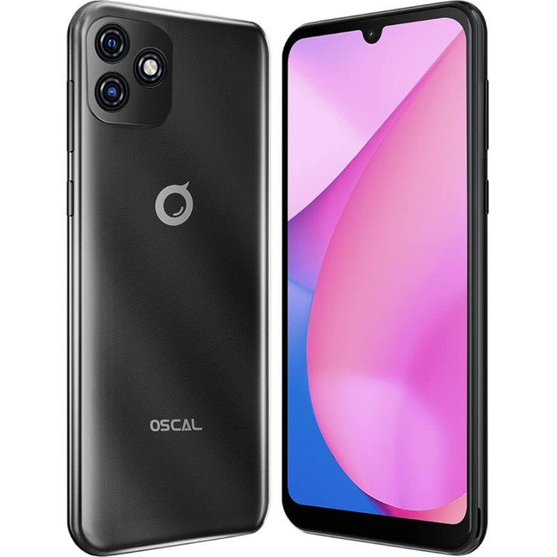 OSCAL C20 Android 11 3G išmanusis telefonas be sutarties, dviejų SIM kortelių mobilusis telefonas, 6,08 colių HD+ ekranas, 