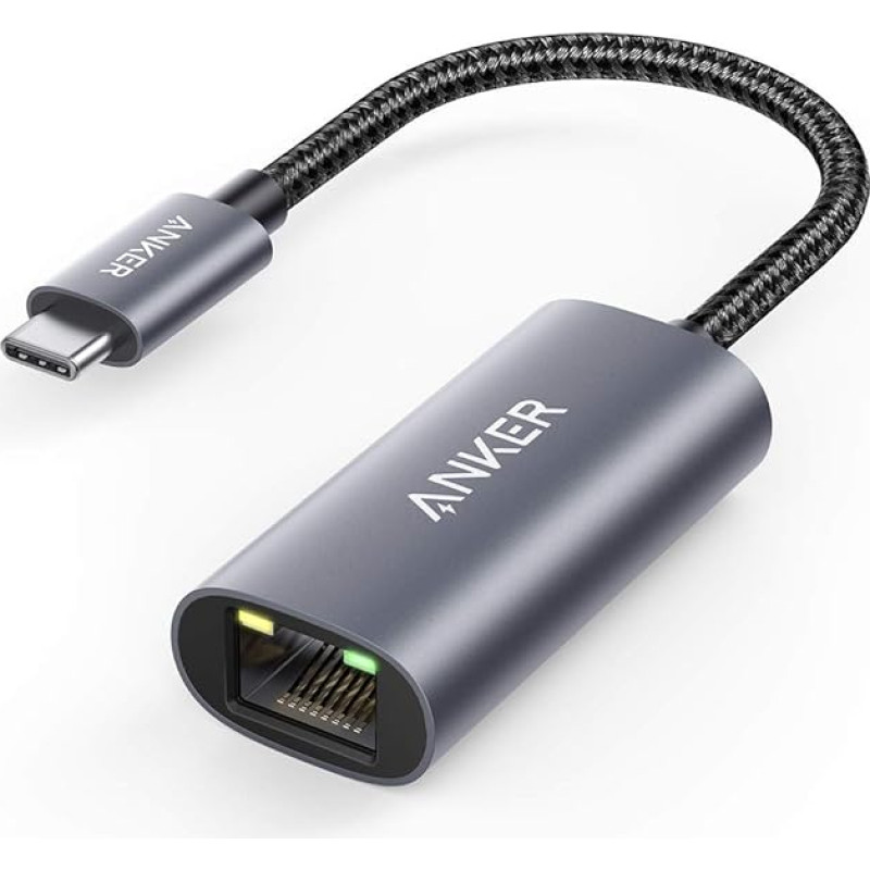 Anker PowerExpand USB-C to Gigabit Ethernet Adapter, Aluminium, Compact Design USB-C Ethernet Adapter for MacBook Pro, MacBook Air 2018, iPad Pro 2018, XPS, and many more
