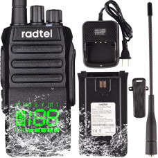 Radtel RT-493 IP67 vandeniui atsparus radijo imtuvas 10W didelio nuotolio dvipusio ryšio radijo stotis suaugusiesiems, Walkie Talkie 430-440 Scan