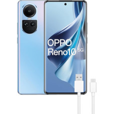 OPPO Reno10 5G, dvigubas, 256 GB, 8 GB RAM, ledinės mėlynos spalvos