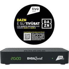 DIGIQUEST Tivùsat Maximo Combo imtuvas | DVB-S2 ir DVB-T2 | Nuotolinio valdymo pultas 