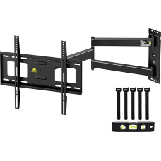 FORGING MOUNT Ilgos rankos televizoriaus sieninis laikiklis Kampinis televizoriaus laikiklis 23-60 colių televizoriams / monitoriams 84 cm Lygus ištraukimas Pasukamas pakreipiamas sieninis televizoriaus laikiklis Išlaiko 45 kg Max. VESA 400 x 400 mm