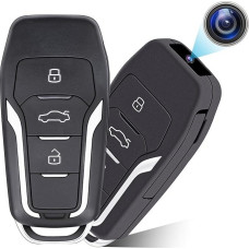 HGYGHO 64GB mini kamera, vaizdo kamera, automobilio raktelis HD 1080P nešiojama maža kamera, mikro kamera su judesio aptikimo funkcija namams ir biurui