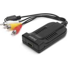 S-Video į HDMI keitiklis, vaizdo keitiklis S Video į HDMI 3 Composite adapteris su vyriška jungtimi 1080P, HDMI adapteris, HDMI kabelis HDTV DVD VHS VCR