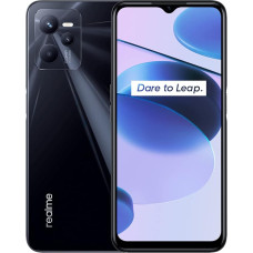 realme C35 4g išmanusis telefonas, 50 MP AI triguba kamera, 16,7 cm (6,6 colio) FHD pilnas ekranas, 8,1 mm itin plonas dinamiškas švytintis dizainas, stipri 5000 mAh baterija, 4+128 švytinčios juodos spalvos