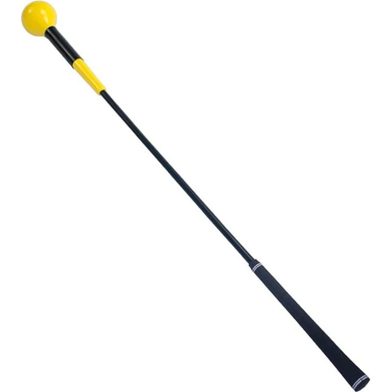JARAGAR Golf Swing Trainer, Power Flex Golf Swing Training Aid for Improved Tempo Rhythm Balance and Power, 48 Inch Yellow Golf Training Aids Warm-up Rod Indoor Practice Accessories