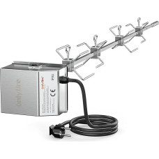 Onlyfire Grillspieß-Set aus Edelstahl, geeignet für die Verwendung mit Weber 7653 Weber Genesis II 400& 600 Serie und Genesis II LX 4 & 6 Grillbrennern