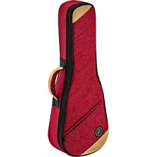 Ortega Guitars Ukulele Soft Case - Bag for Concert Ukulele - Height 64 cm - Width 22 cm - Cotton / Linen - Red (OSOCAUK-CC-BX)