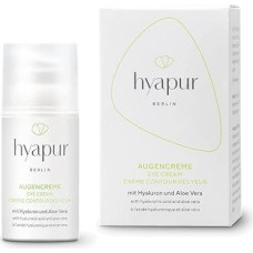 hyapur® - Žaliasis akių kremas 15 ml - Natūrali akių priežiūra, skirta senėjimo prevencijai su ekologiška veganiška natūralia kosmetika iš Berlyno