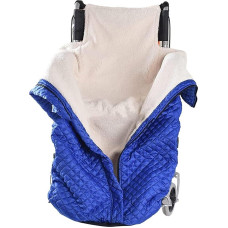 Vėjo nepraleidžianti šilumos vežimėlio antklodė Kojos antklodė, žiemos vežimėliai Slip-On Bag Foot Muff suaugusiems, sutirštinta pliušinė kelio antklodė neįgaliųjų vežimėlių naudotojams, universali neįgaliųjų vežimėlių antklodė neįgaliųjų vežimėlių naudot