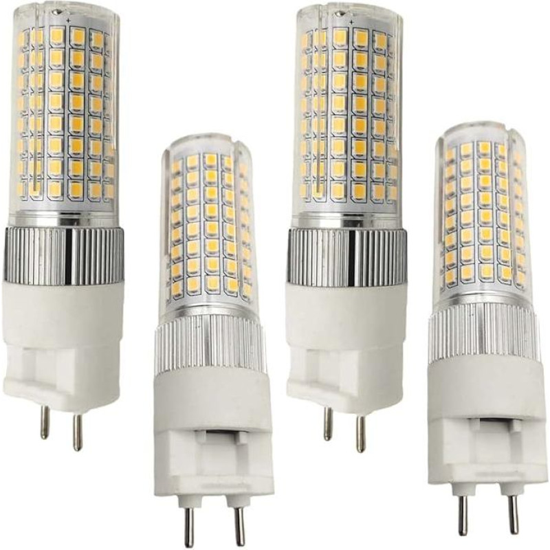 QLEE G12 LED 16W keraminė kukurūzų šviesa G12 4000K natūralios baltos spalvos 200W halogeninė lemputė 2 kontaktų lubų lemputė Prekybos centro šviesa (pakuotė iš 4)