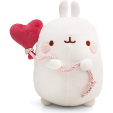 NICI Molang 61675 Minkštas pliušinis žaislas su širdies balionu 48 cm baltos spalvos - minkštas pliušinis žaislas, skirtas vaikams ir suaugusiesiems, puiki dovanų idėja