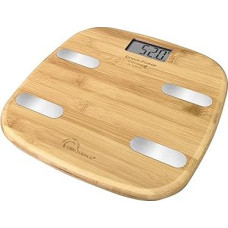 LITTLE BALANCE 8359 Fitdays Bambou USB Connected Body Analysis Scales without Battery, Bamboo