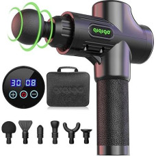 Masažo pistoletas, masažuoklis, masažuoklis iki 4800 aps/min Masažo pistoletas, raumenų masažo pistoletas, raumenų masažuoklis (juodas)