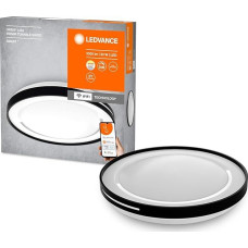 LEDVANCE Orbis Lisa Smart+ WiFi Light Diameter 48 cm, Dimmable LED Ceiling Light for Indoor Use, 30 W, Colour Temperature 2700 - 6500 K, 3300 Lumen, White with Black Ring and Side Light Outlet