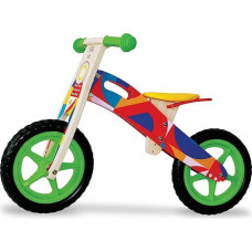 Teorema Unisex Children's Wooden Pedal-Free Bicycle Toy, Multicoloured, Taglia Unica