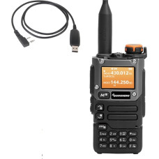 Quansheng UV-K5(8) VHF UHF dviejų juostų Ham 5W nešiojamas dvikryptis radijo imtuvas Walkie Talki FM NOAA UV-K5 Plus W/USB programavimo kabelis