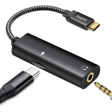 USB-C-3,5 mm ausinių ir įkrovimo adapteris, 