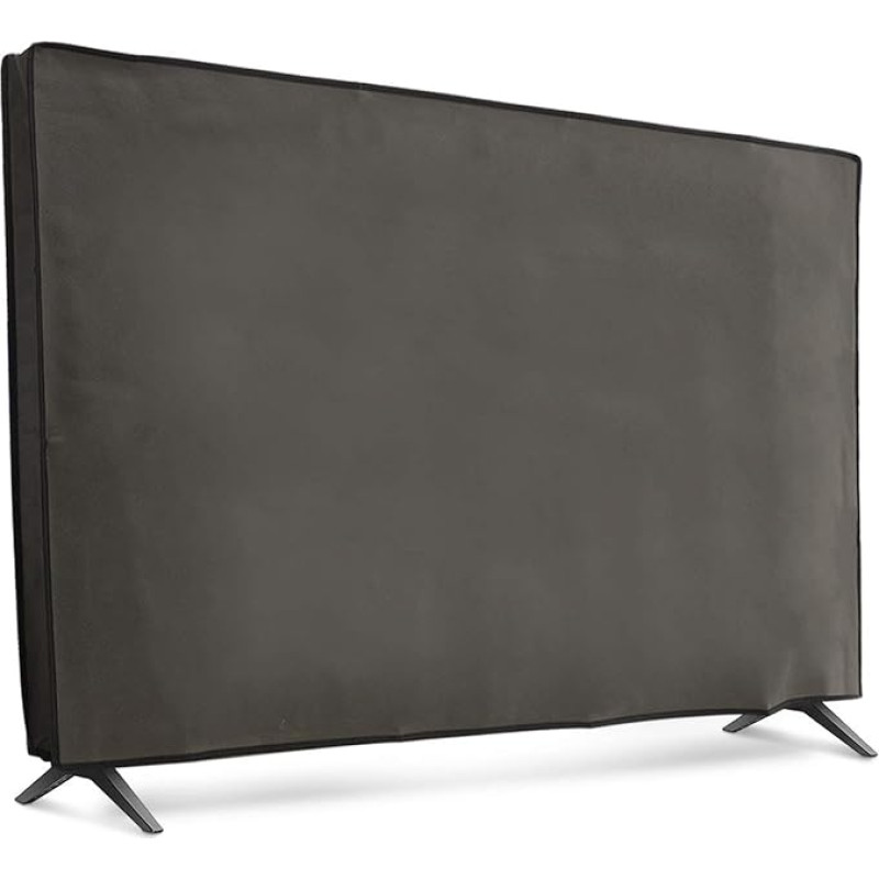 kwmobile 43 Inch TV Case - Indoor TV Screen Protector Cover - TV Screen Dust Cover - Dark Grey