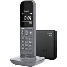Gigaset CL390 Cordless Design Telephone without Answering Machine (DECT Telephone with Hands-Free Function, Large Graphic Display, Easy to Use with Intuitive Menu Guide) Satellite Grey
