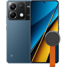 Poco X6 5G išmanusis telefonas, 12 + 256 GB mobilusis telefonas be sutarties, 120 Hz 6,67 colių 1,5 K AMOLED ekranas, 64 MP OIS triguba kamera, 5100 mAh, 67 W turbo įkrovimas, dvi SIM kortelės, mėlyna