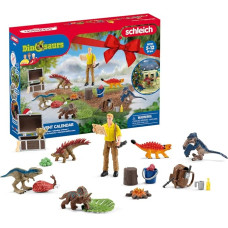 schleich 98984 Advento kalendorius 2023 DINOSAURŲ, nuo 5 metų, DINOSAURŲ žaidimų rinkinys, 24 dalys