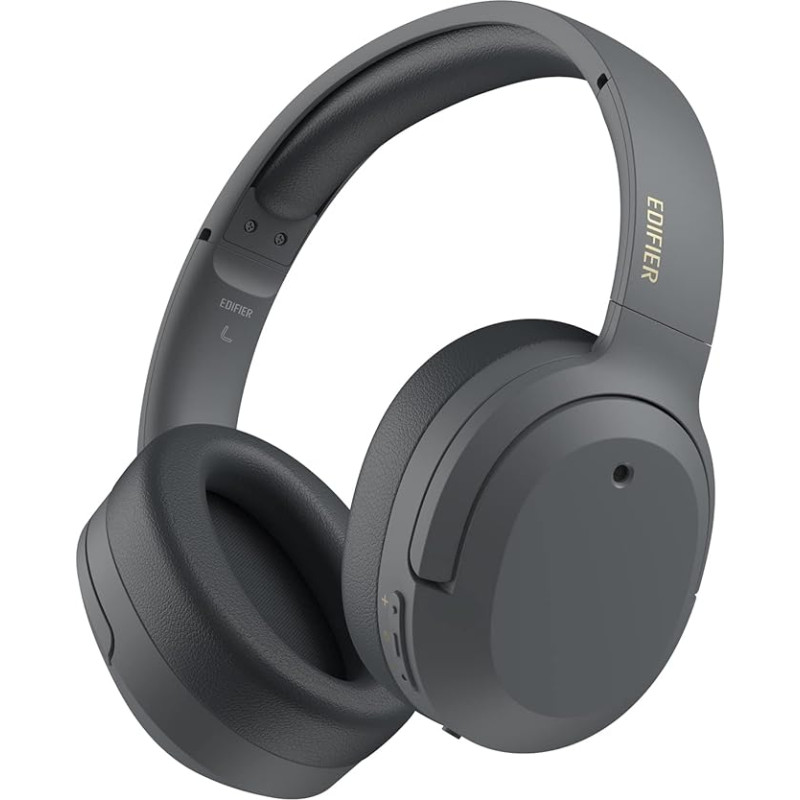 Edifier W820NB Plus Hybrid Active Noise Cancelling Headphones - LDAC Codec – Hi-Res Audio Wireless & Wired – Quick Charge – 49 Hours Playtime – Over Ear Bluetooth V5.2 Headphones – Grey