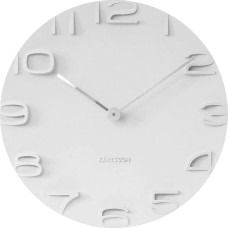Karlsson Wall Clock On The Edge White W. Chrome Hands