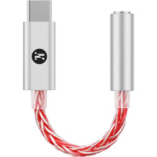 Girftu JCALLY JM6 Pro USB C tipo C į 3,5 mm dvigubą DAC CX31993 MAX97220 ausinės Skaitmeninis garso nešiojamasis dekodavimo stiprintuvas HiFi DAC mobiliųjų ausinių adapteris (raudonas)