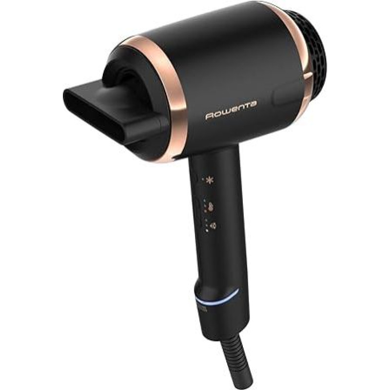 Rowenta CV9820 Ultimate Experience Hair Dryer | Digital Temperature Control | Digital Motor | Black/Rose Gold