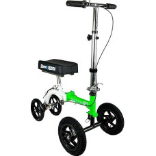 KneeRover GO Hybrid Compact and Foldable Steerable Knee Walker Leg Walker Knee Rollator Orthopedic Knee Roller for Foot, Lower Leg or Ankle Injuries Replacement for Crutches