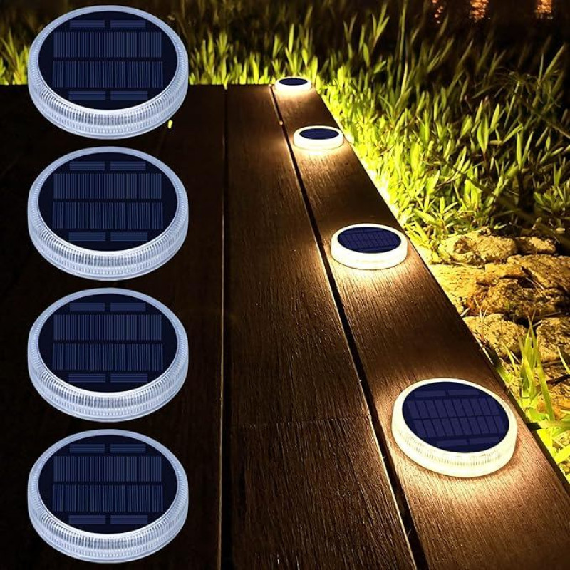 Solar lights outdoor LED floor lights for stairs.