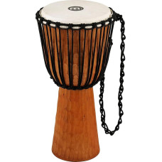 Meinl Percussion Rope Nile Djembe - Große Handtrommel - Mit Ziegenfell - Durchmesser 12 Zoll - Mahagoni, Natur (HDJ4-L)