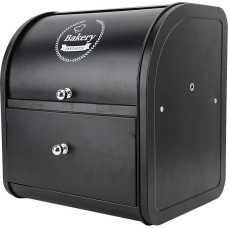 Metalinė duonos dėžė, dvigubo sluoksnio ritinio viršutinė viršutinė duonos laikymo talpykla, didelis duonos dėžės talpyklos laikiklis, duonos laikiklis, skirtas ūkininko sodybos virtuvės apdailai (stalčius)