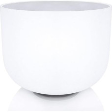 20 CM baltas matinis kvarco kristalų dainavimo dubuo C pastaba Šaknies čakros dainavimo dubuo rinkinys O žiedas ir plaktukas įtraukti Atsipalaidavimo meditacija