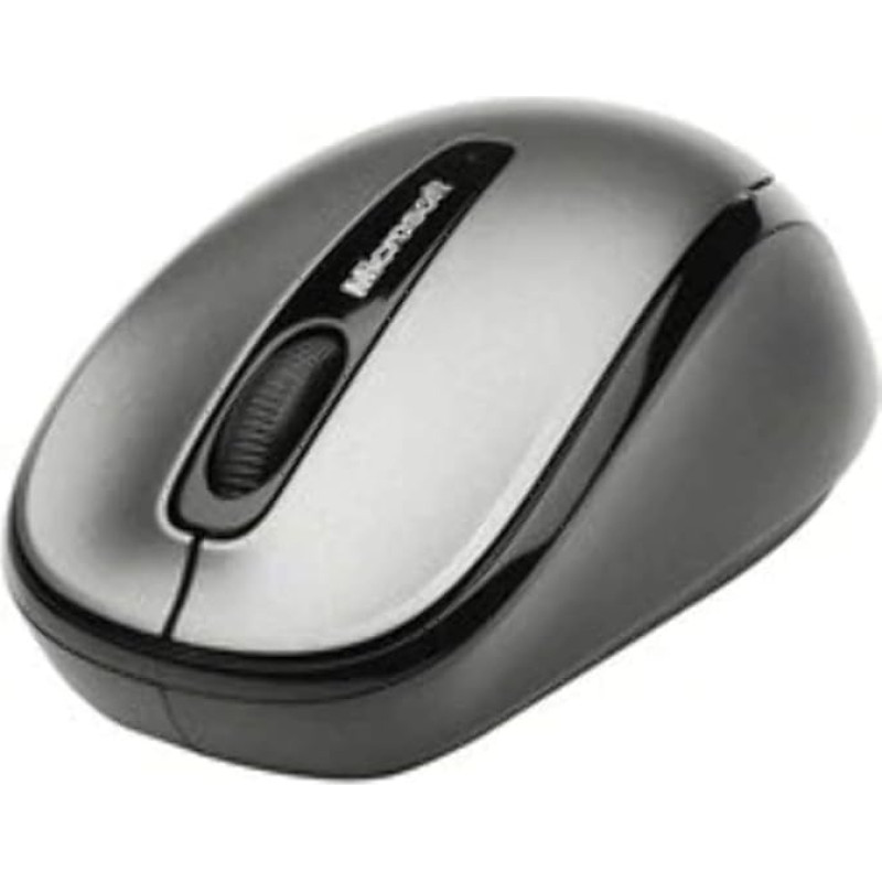 Microsoft Wireless Mobile Mouse 3500 (Maus, Lochnes, kabellos, für Rechts- und Linkshänder geeignet), grau