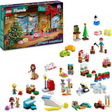 LEGO Friends Advento kalendorius 2024, prieššventinis vaikų žaislas su 5 veikėjais ir 3 gyvūnais, lavinamasis žaislas, dovanų idėja mergaitėms ir berniukams nuo 6 metų, kalėdinė dovana 42637