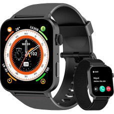 Blackview Smartwatch Vyrai Moterys 1,85 colio fitneso laikrodis su skambučių priėmimu ir atsakymu į skambučius, sporto laikrodis, 100+ sporto režimų, žingsniamatis Miego monitorius Širdies ritmo monitorius Smart Watch Fitness Tracker Android iOS